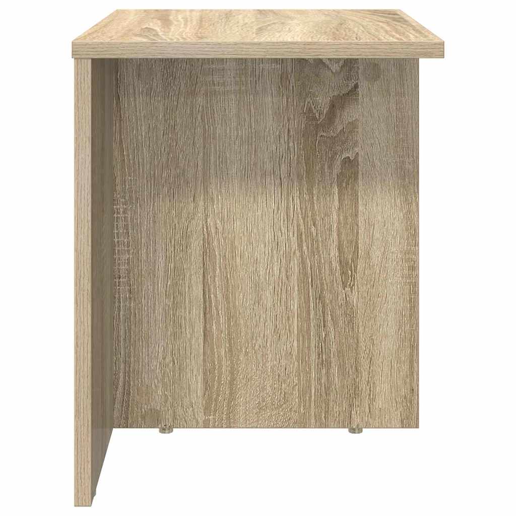 Endebord 2 stk. Sonoma eg 37 x 32 x 40 cm Konstrueret træ