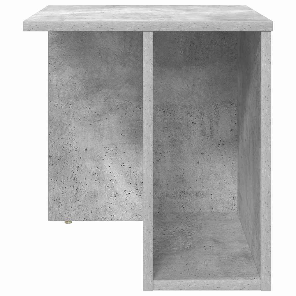 Endebord 2 stk. Beton Grå 37 x 32 x 40 cm Konstrueret træ