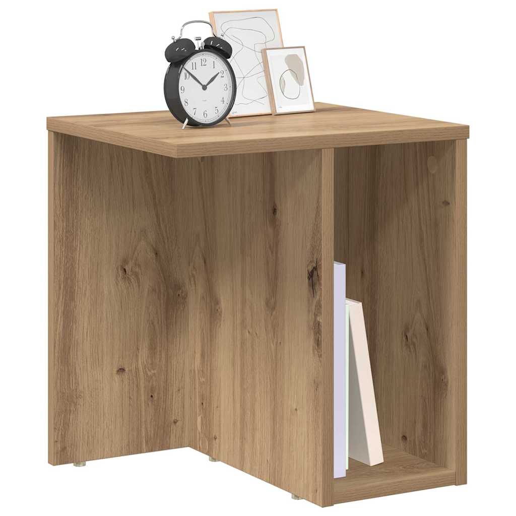 Endebord 2 stk. Artisan Egetræ 37 x 32 x 40 cm Konstrueret træ