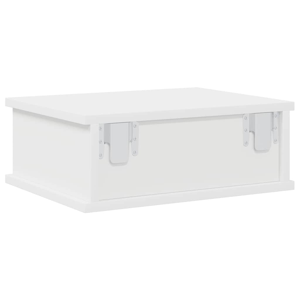 Sengebord Hvid 40 x 31 x 15 cm Konstrueret træ