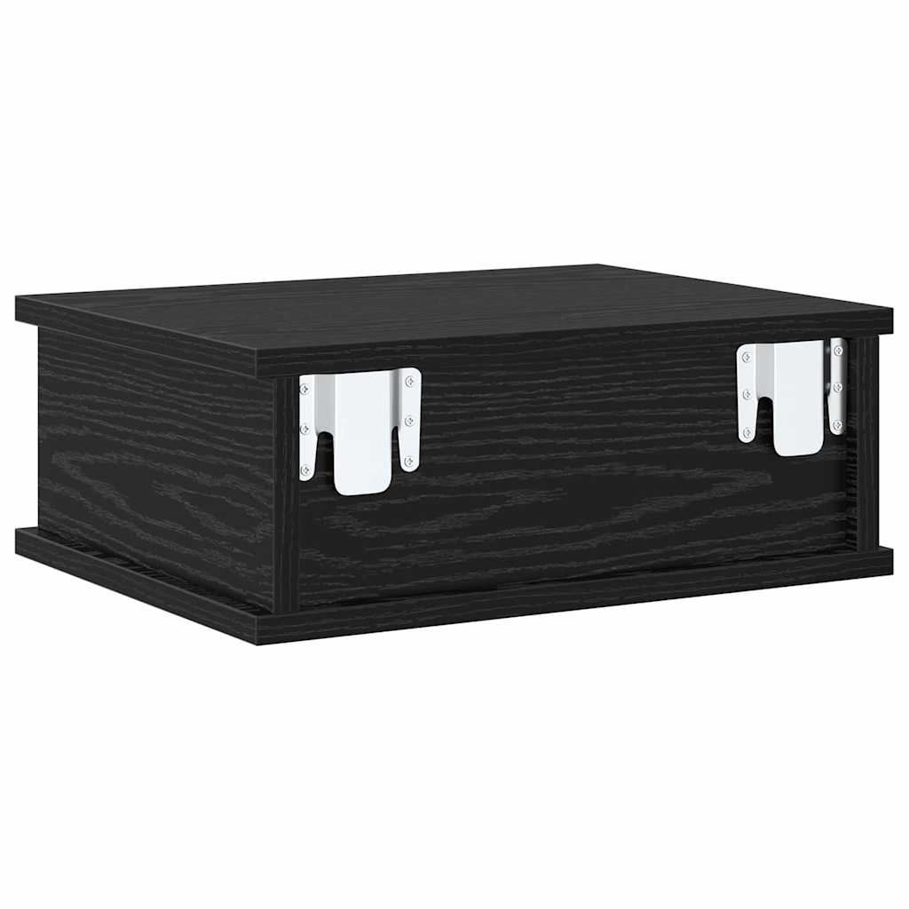 Sengebord Sort eg 40 x 31 x 15 cm Konstrueret træ