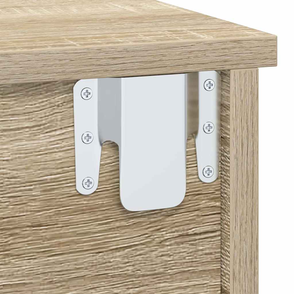 Sengebord Sonoma eg 40 x 31 x 15 cm Konstrueret træ