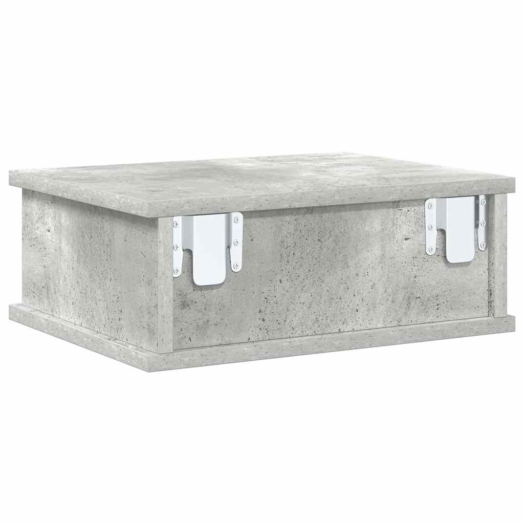 Sengebord Beton Grå 40 x 31 x 15 cm Konstrueret træ