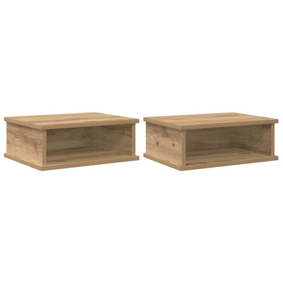 Sengebord 2 stk. Artisan Egetræ 40 x 31 x 15 cm Konstrueret træ