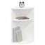 Endebord Hvid 29,6 x 29,6 x 60 cm Konstrueret træ