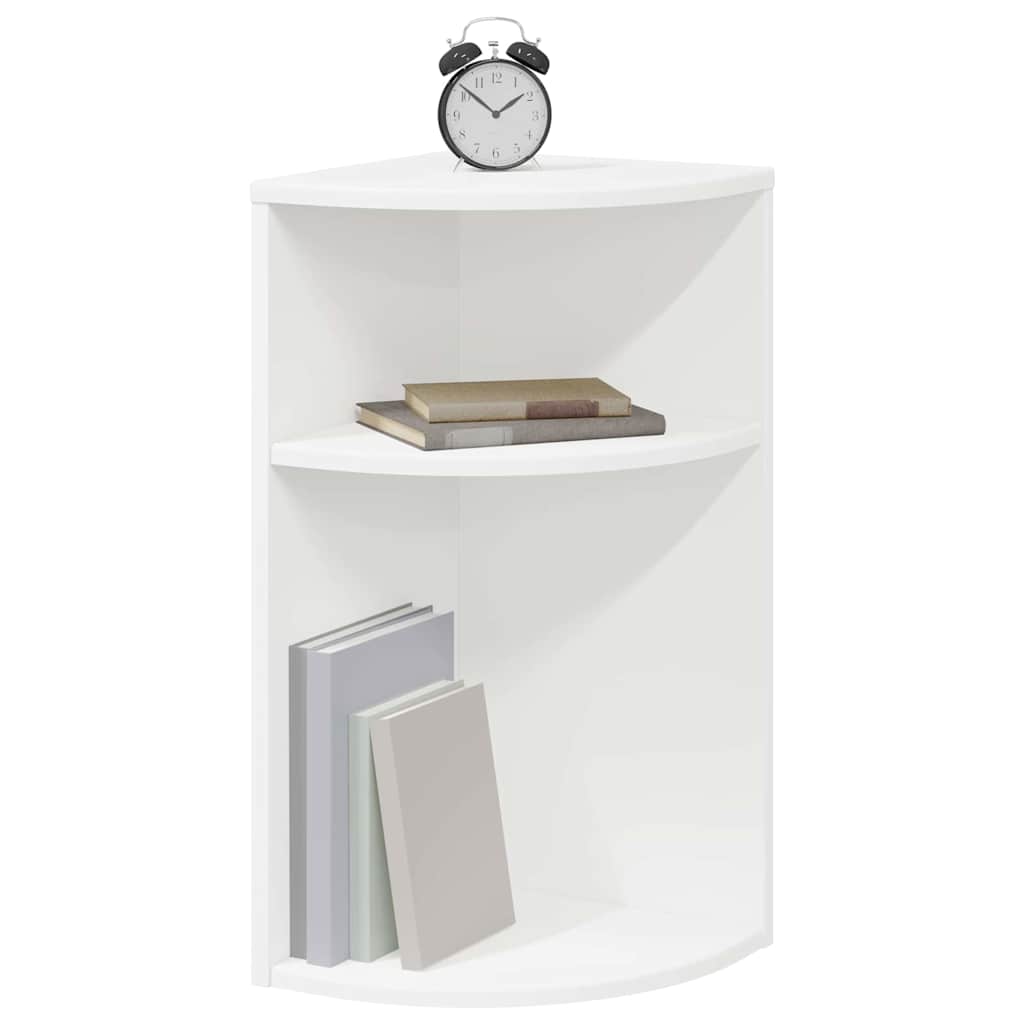 Endebord Hvid 29,6 x 29,6 x 60 cm Konstrueret træ
