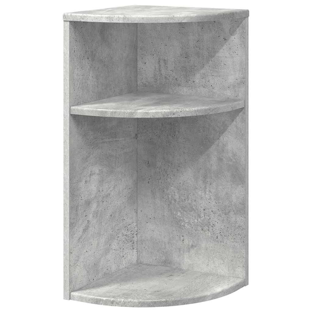 Endebord Beton Grå 29,6 x 29,6 x 60 cm Konstrueret træ