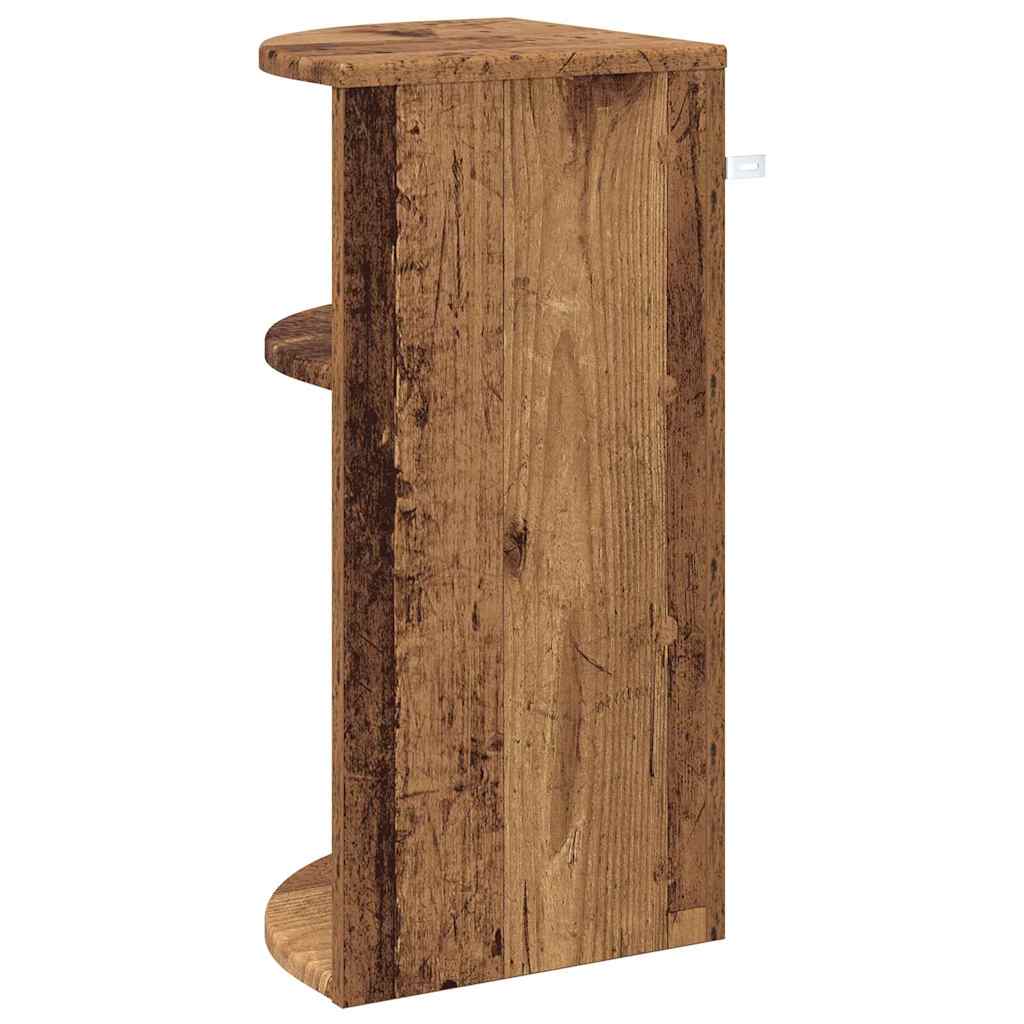 Endebord Gammelt træ 29,6 x 29,6 x 60 cm Konstrueret træ