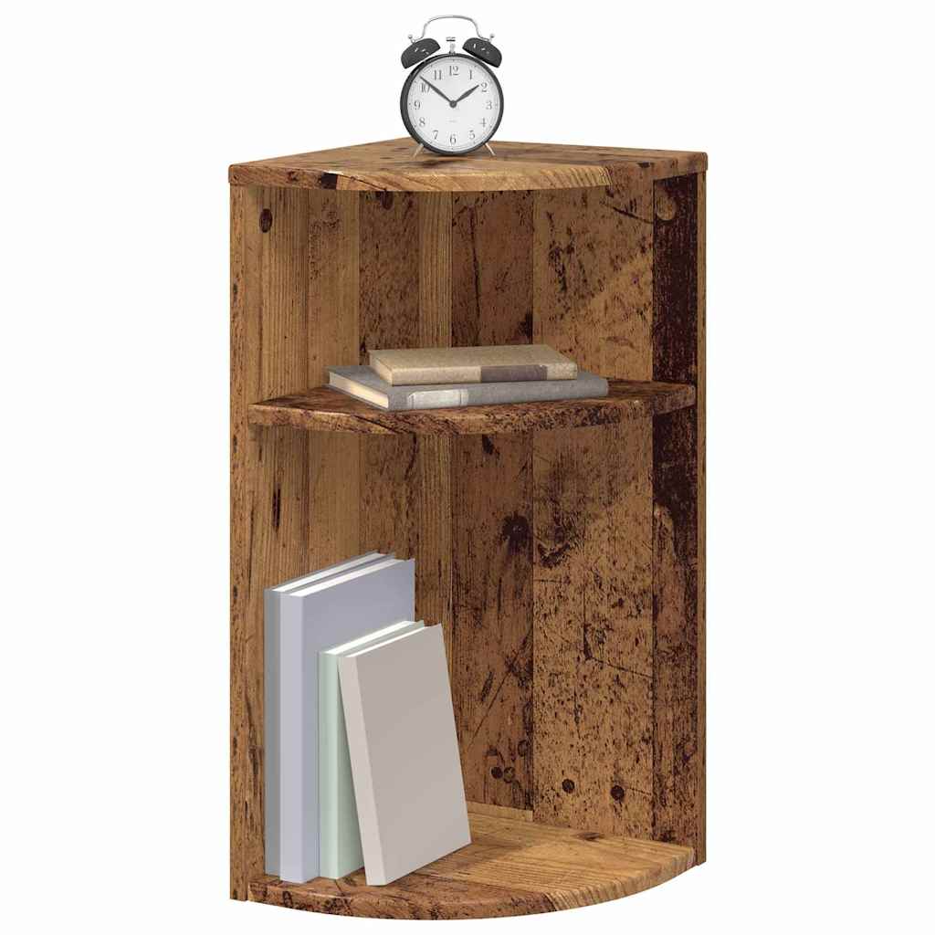 Endebord Gammelt træ 29,6 x 29,6 x 60 cm Konstrueret træ