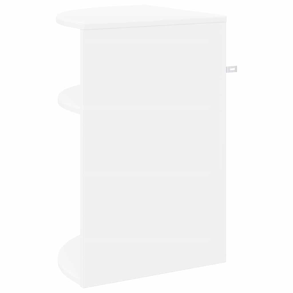 Endebord Hvid 39,7 x 39,7 x 60 cm Konstrueret træ
