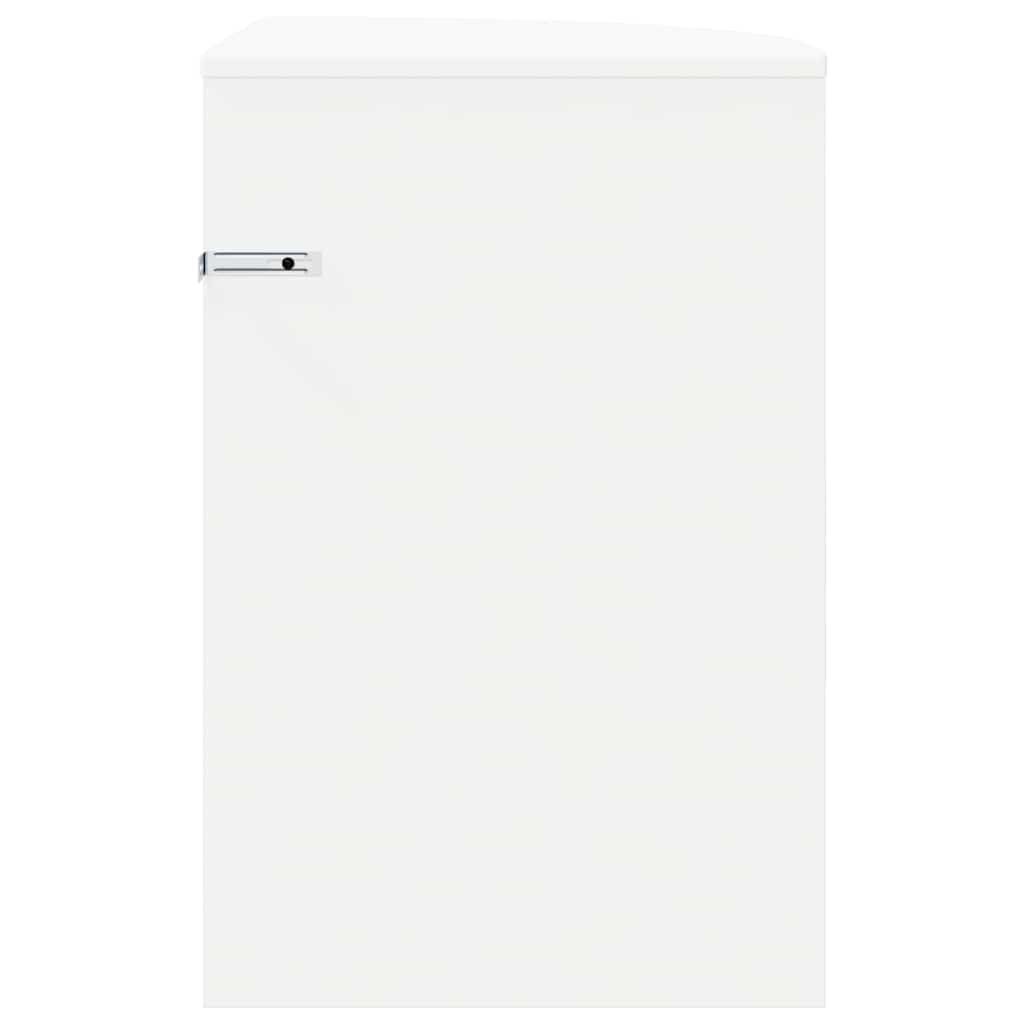 Endebord Hvid 39,7 x 39,7 x 60 cm Konstrueret træ