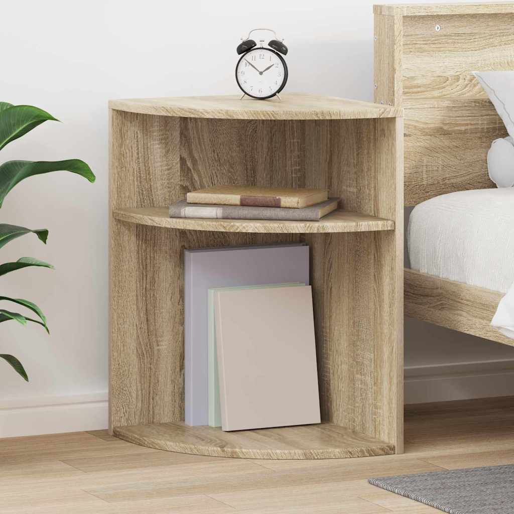 Endebord Sonoma eg 39,7 x 39,7 x 60 cm Konstrueret træ