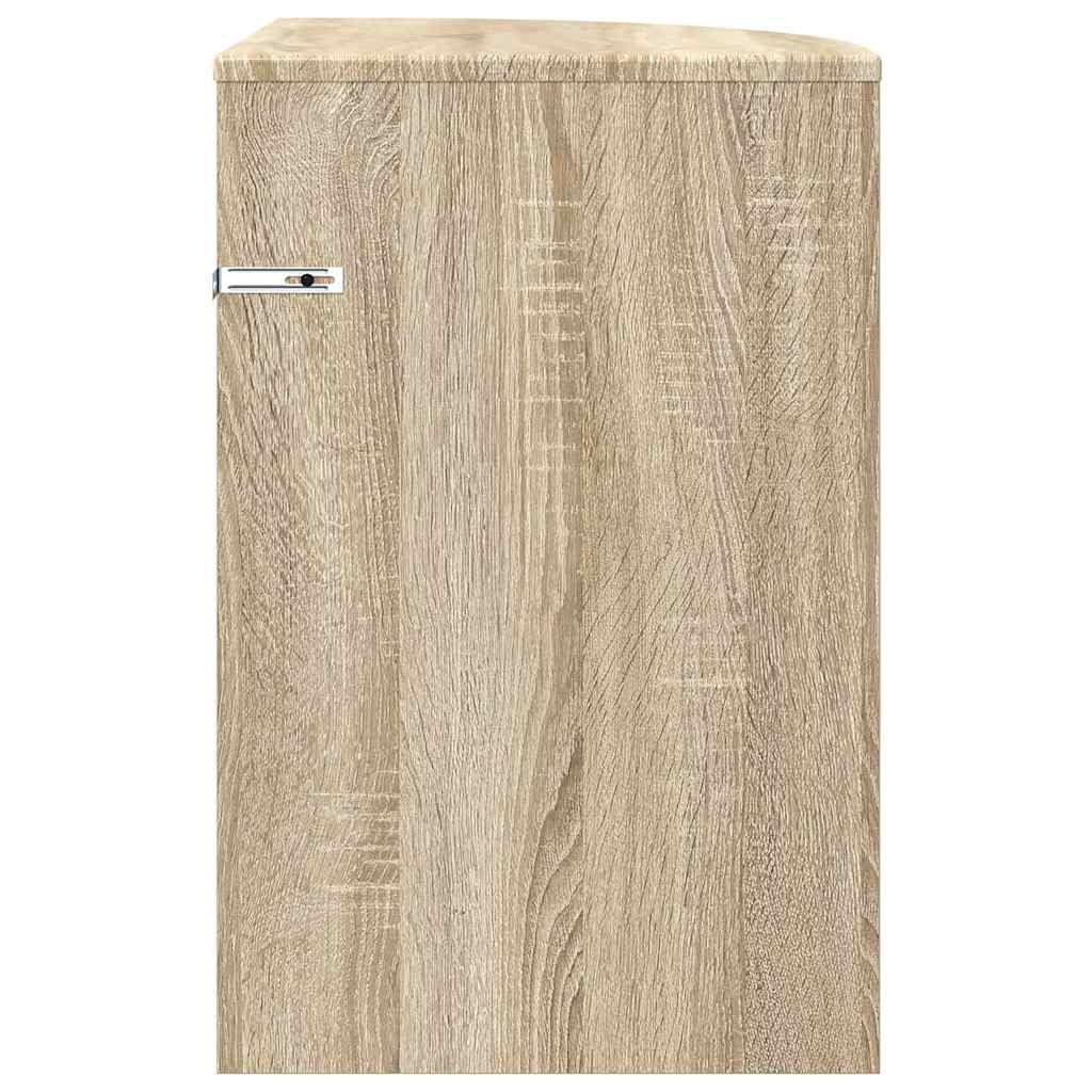 Endebord Sonoma eg 39,7 x 39,7 x 60 cm Konstrueret træ