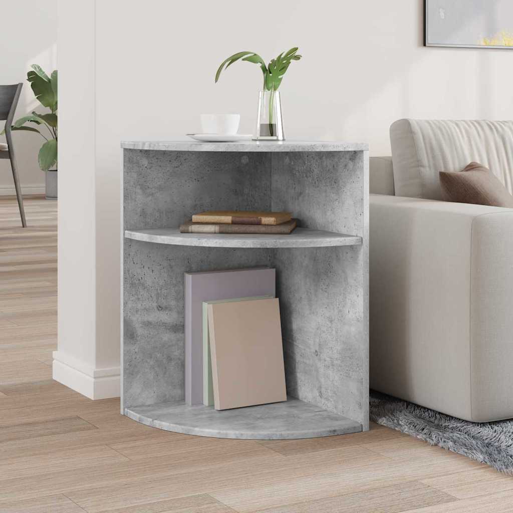 Endebord Beton Grå 39,7 x 39,7 x 60 cm Konstrueret træ