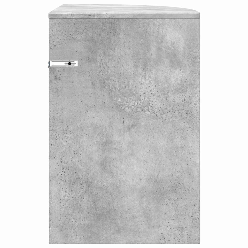 Endebord Beton Grå 39,7 x 39,7 x 60 cm Konstrueret træ