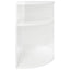 Endebord Høj gloss hvid 39,7 x 39,7 x 60 cm Konstrueret træ