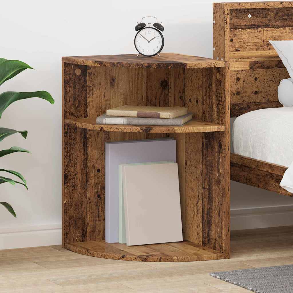 Endebord Gammelt træ 39,7 x 39,7 x 60 cm Konstrueret træ