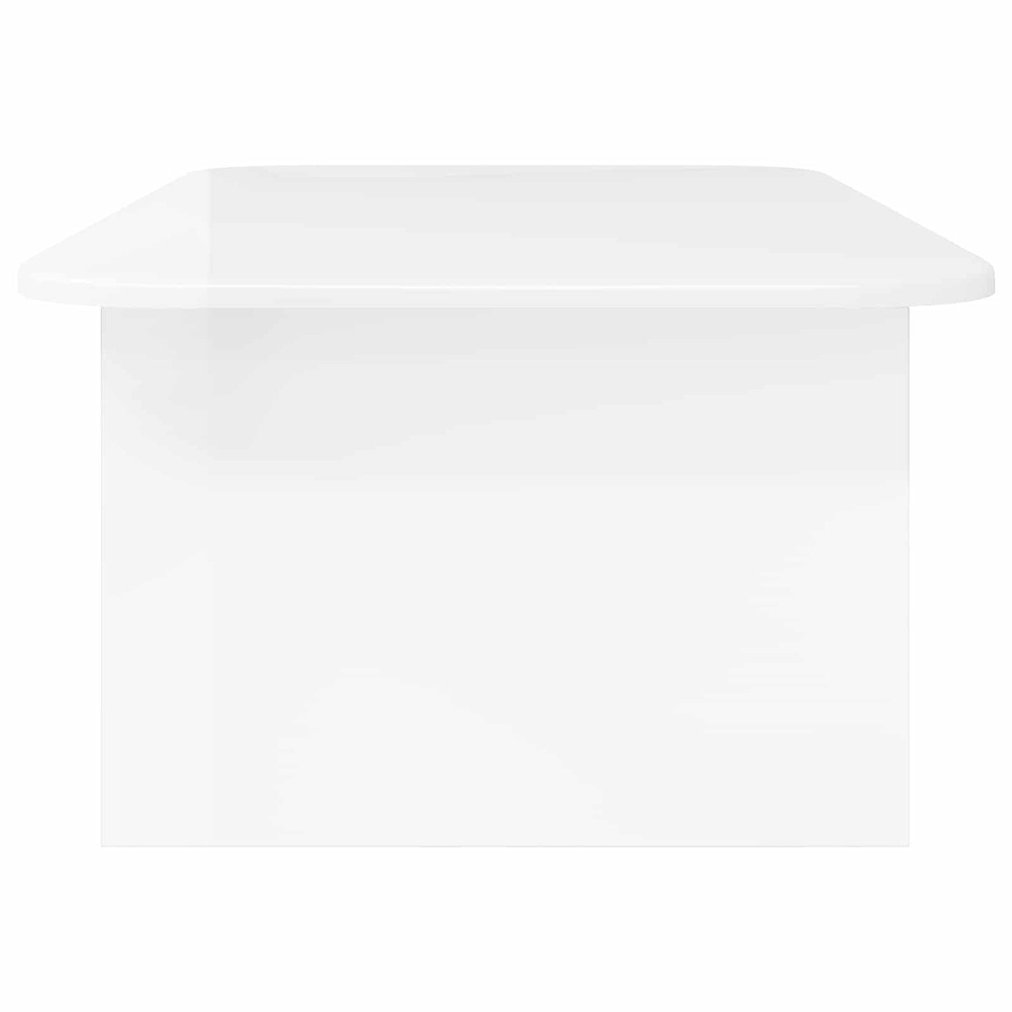 Sofabord Høj gloss hvid 93 x 53 x 33 cm Konstrueret træ