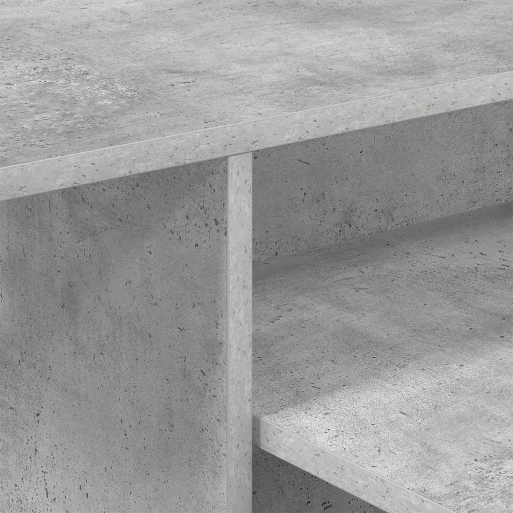 Konsolbord Beton Grå 91,5 x 35 x 38,5 cm Konstrueret træ