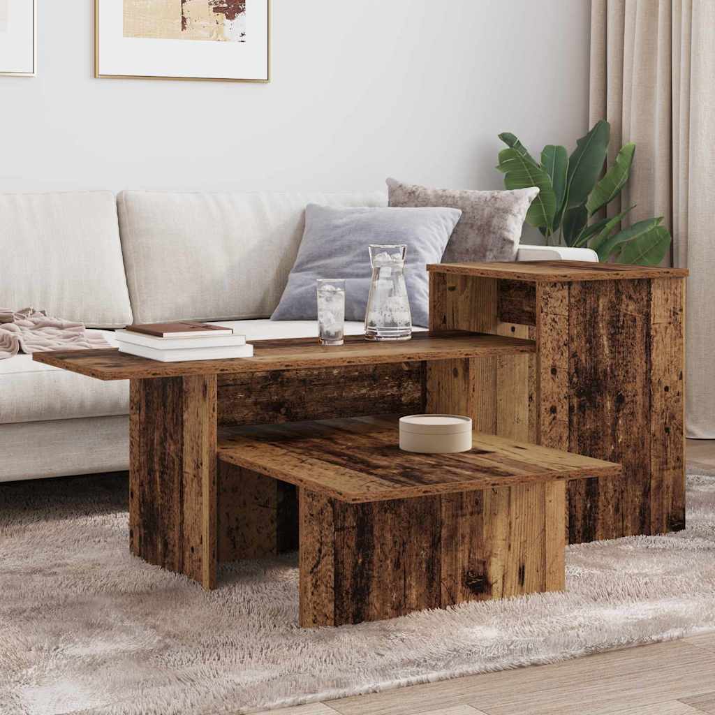 Konsolbord Gammelt træ 91,5 x 35 x 38,5 cm Konstrueret træ