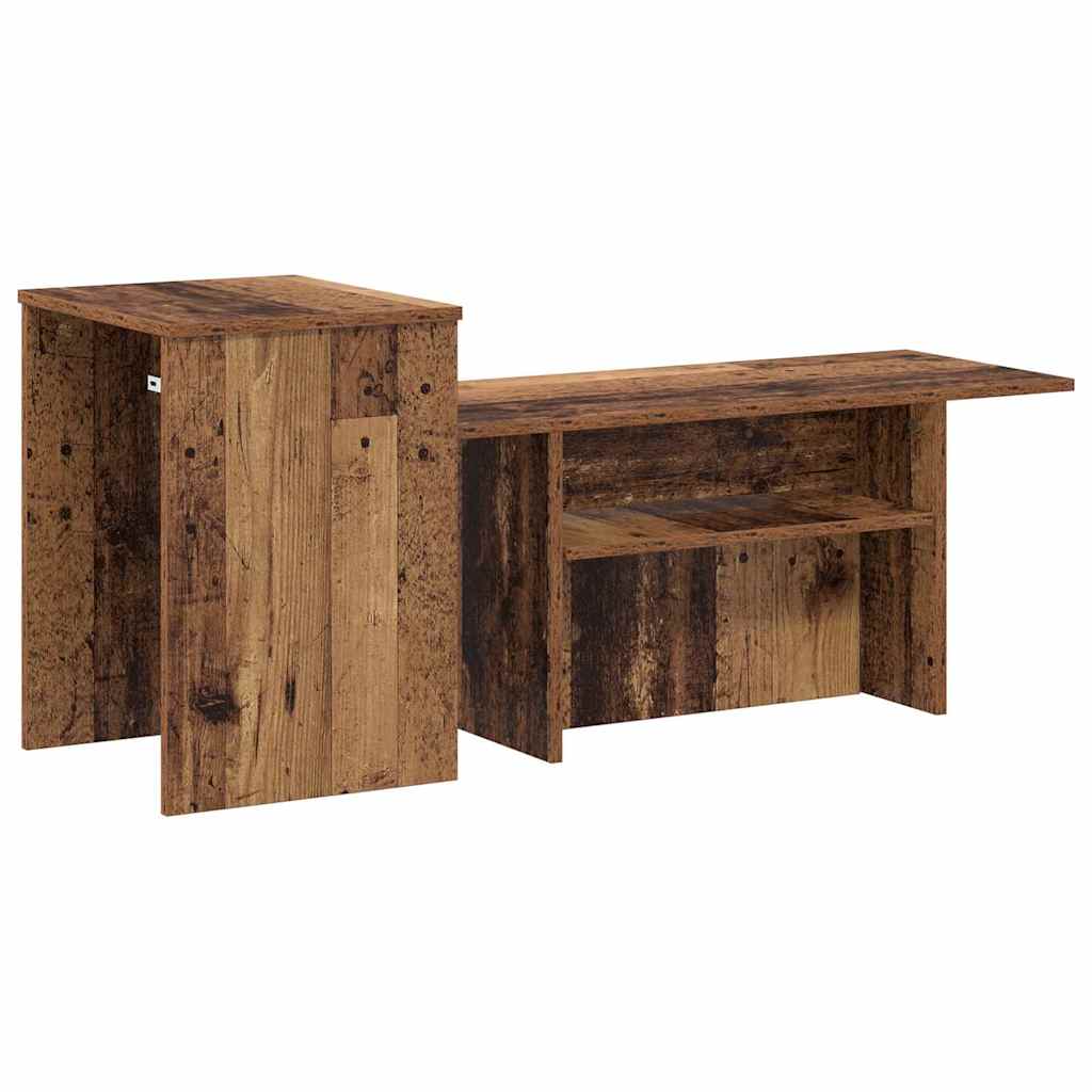 Konsolbord Gammelt træ 91,5 x 35 x 38,5 cm Konstrueret træ