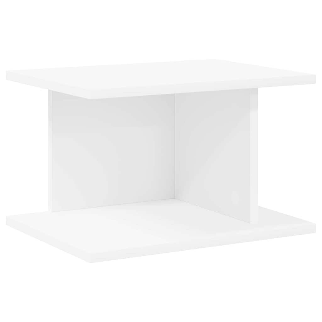 Sengebord 2 stk. Hvid 40 x 30 x 25 cm Konstrueret træ