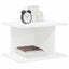 Sengebord 2 stk. Hvid 40 x 30 x 25 cm Konstrueret træ