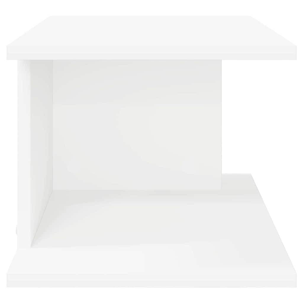 Sengebord 2 stk. Hvid 40 x 30 x 25 cm Konstrueret træ