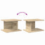 Sengebord 2 stk. Sonoma eg 40 x 30 x 25 cm Konstrueret træ