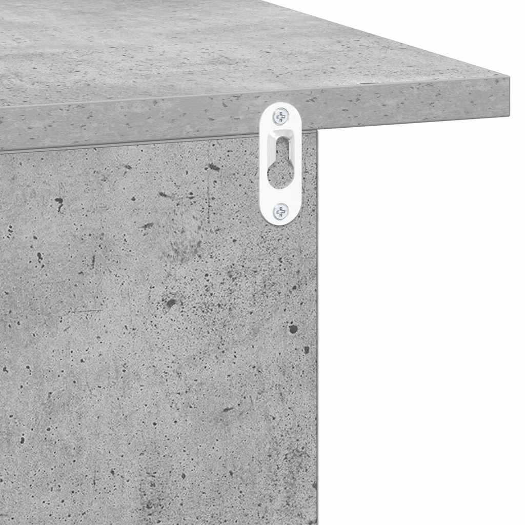 Sengebord Beton Grå 40 x 30 x 25 cm Konstrueret træ