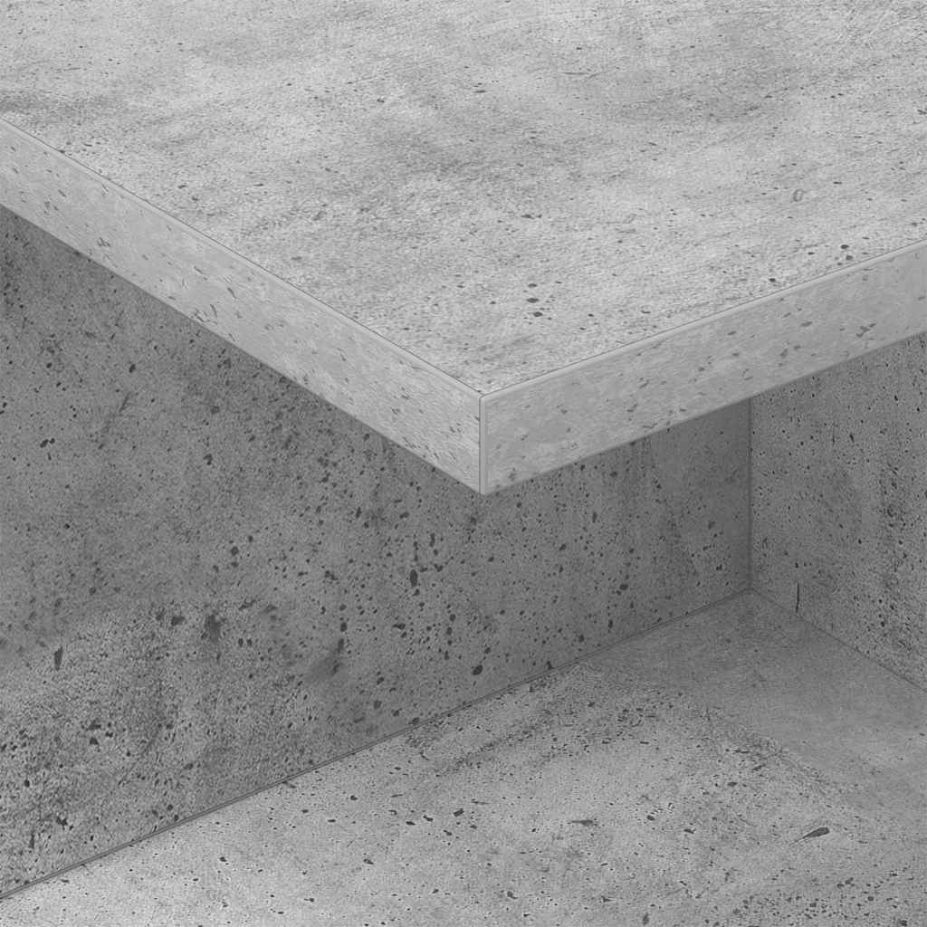 Sengebord 2 stk. Beton Grå 40 x 30 x 25 cm Konstrueret træ