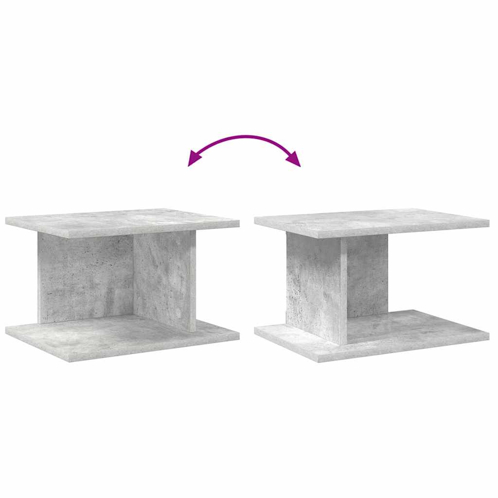 Sengebord 2 stk. Beton Grå 40 x 30 x 25 cm Konstrueret træ
