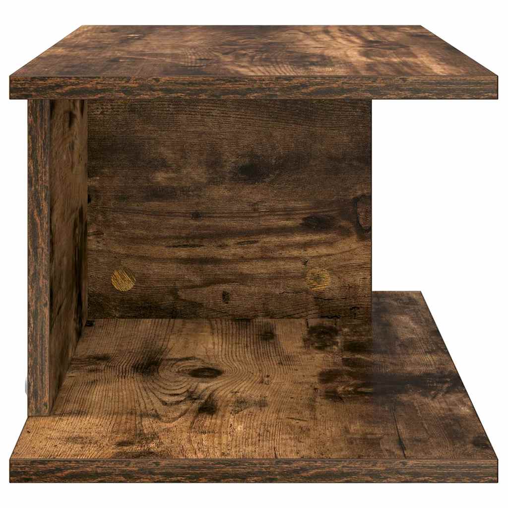 Sengebord 2 stk. Røget eg 40 x 30 x 25 cm Konstrueret træ