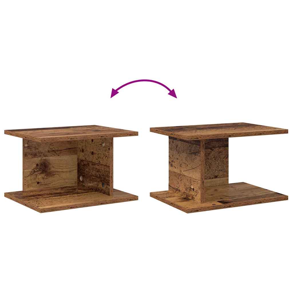 Sengebord 2 stk. Gammelt træ 40 x 30 x 25 cm Konstrueret træ