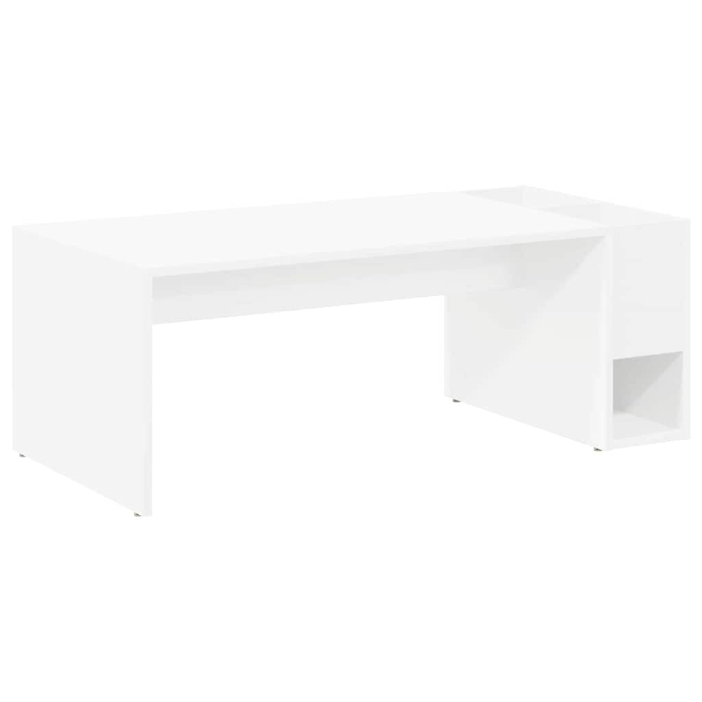 Sofabord Hvid 101,5 x 50 x 37 cm Konstrueret træ