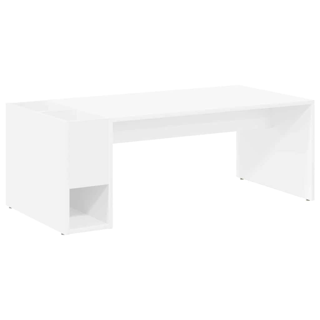 Sofabord Hvid 101,5 x 50 x 37 cm Konstrueret træ