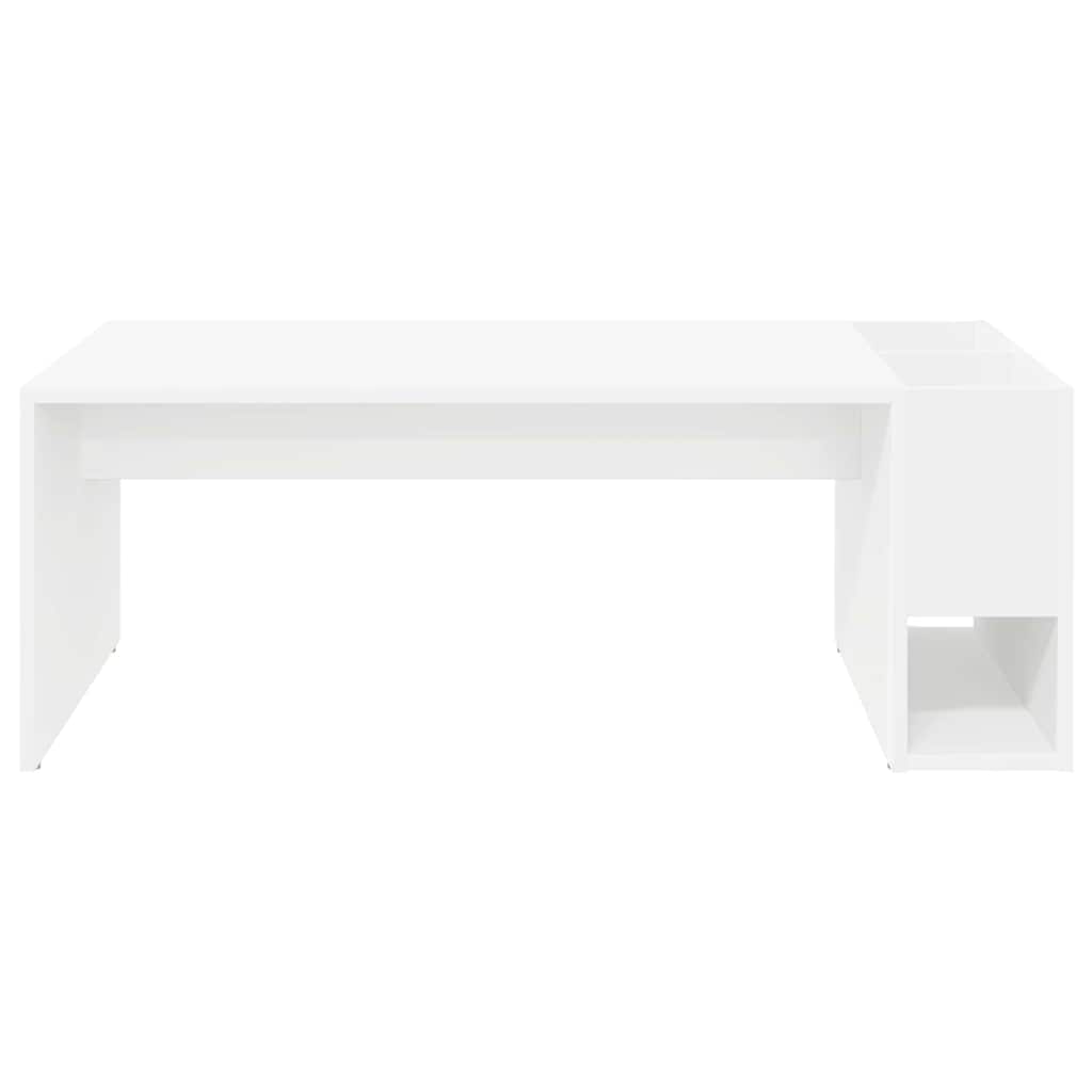 Sofabord Hvid 101,5 x 50 x 37 cm Konstrueret træ