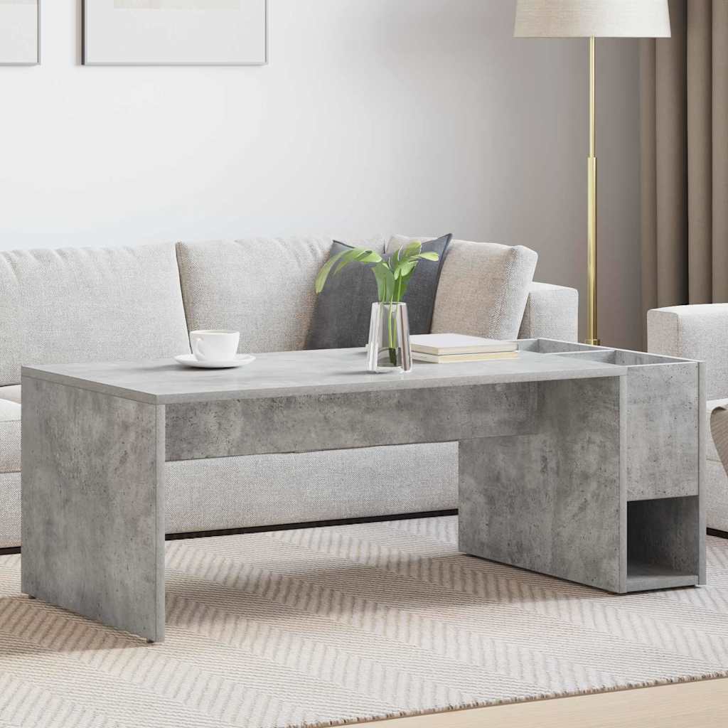 Sofabord Beton Grå 101,5 x 50 x 37 cm Konstrueret træ