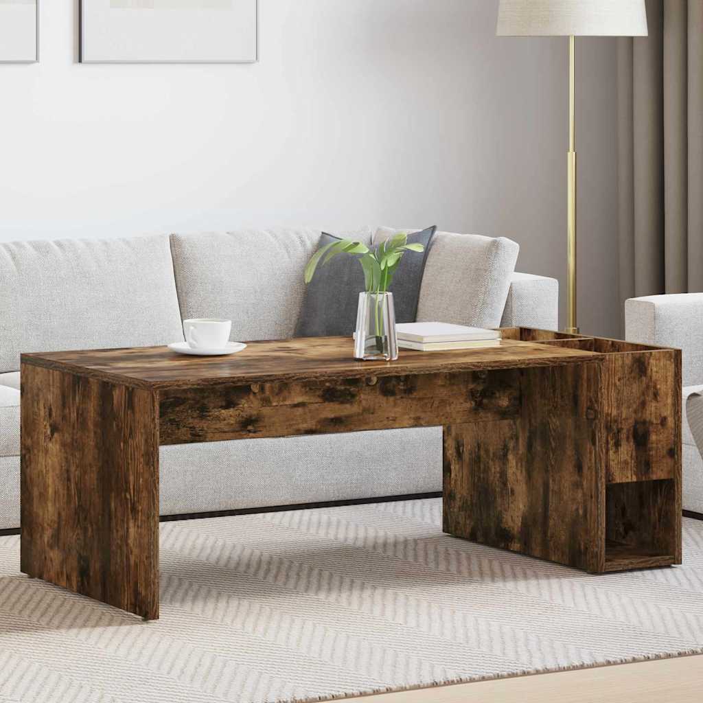 Sofabord Røget eg 101,5 x 50 x 37 cm Konstrueret træ