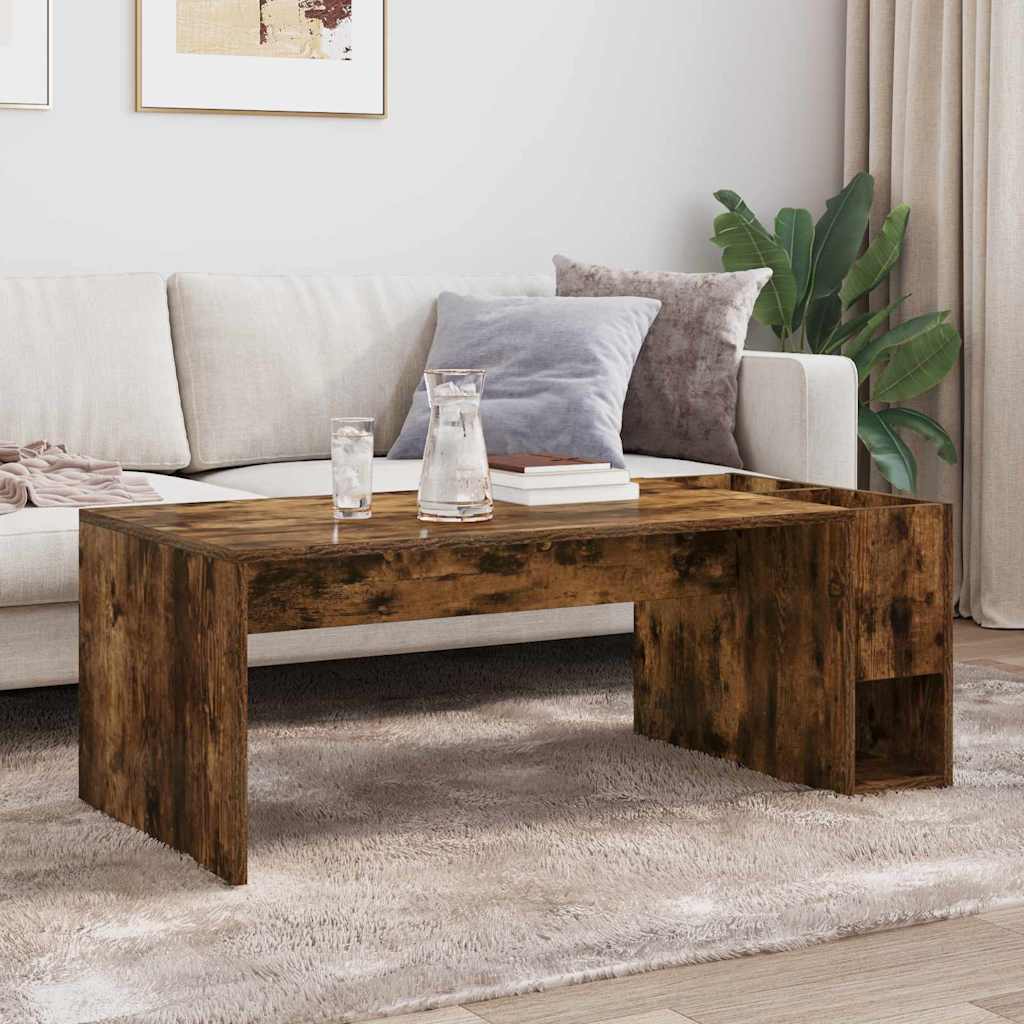 Sofabord Røget eg 101,5 x 50 x 37 cm Konstrueret træ