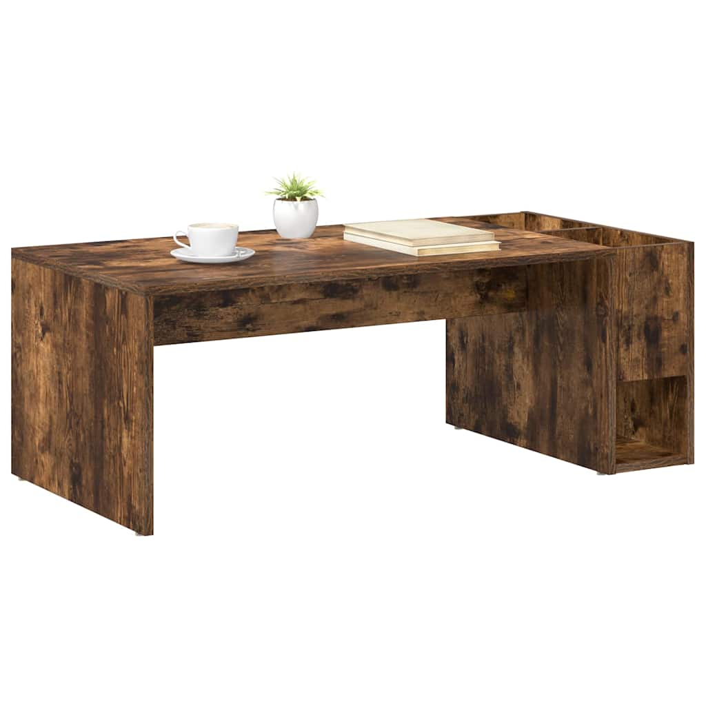 Sofabord Røget eg 101,5 x 50 x 37 cm Konstrueret træ