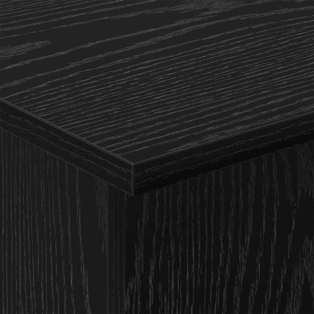 Endebord Sort eg 35,5 x 35 x 40 cm Konstrueret træ
