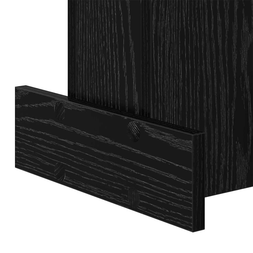 Endebord Sort eg 35,5 x 35 x 40 cm Konstrueret træ
