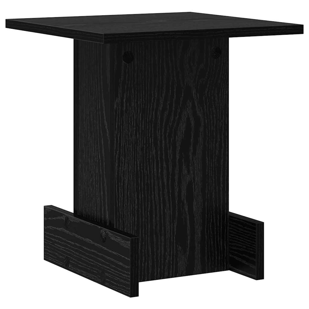 Endebord Sort eg 35,5 x 35 x 40 cm Konstrueret træ