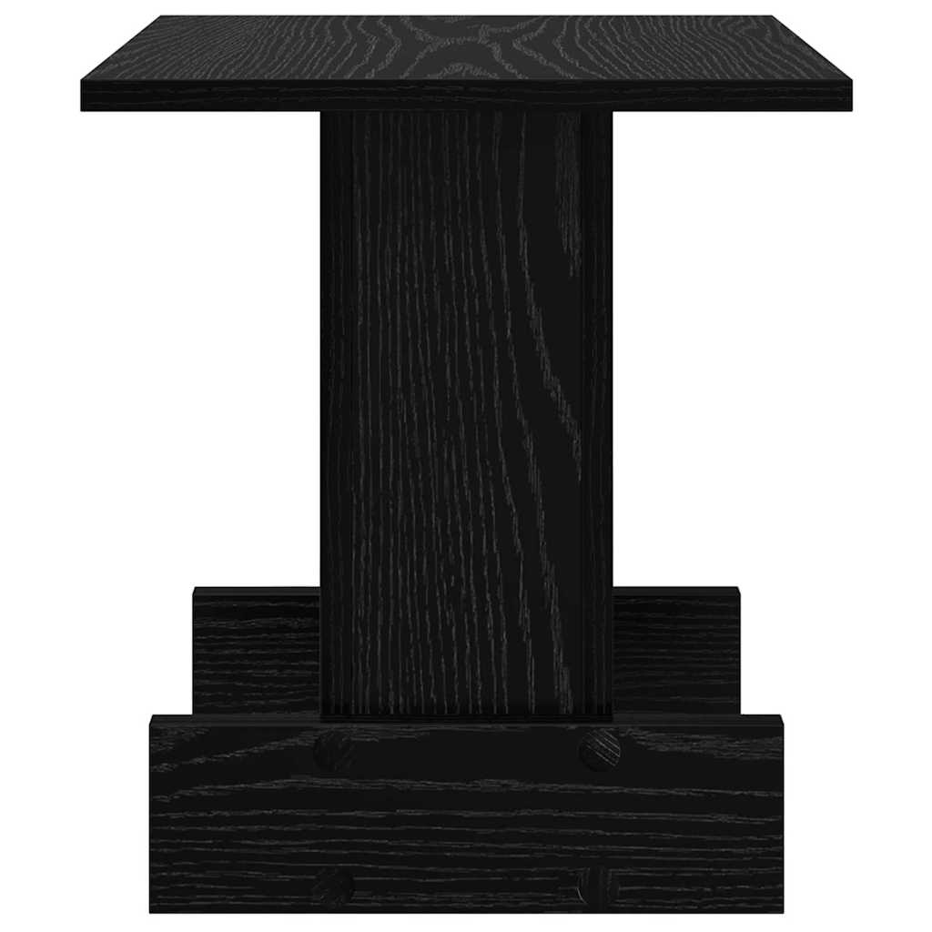 Endebord Sort eg 35,5 x 35 x 40 cm Konstrueret træ
