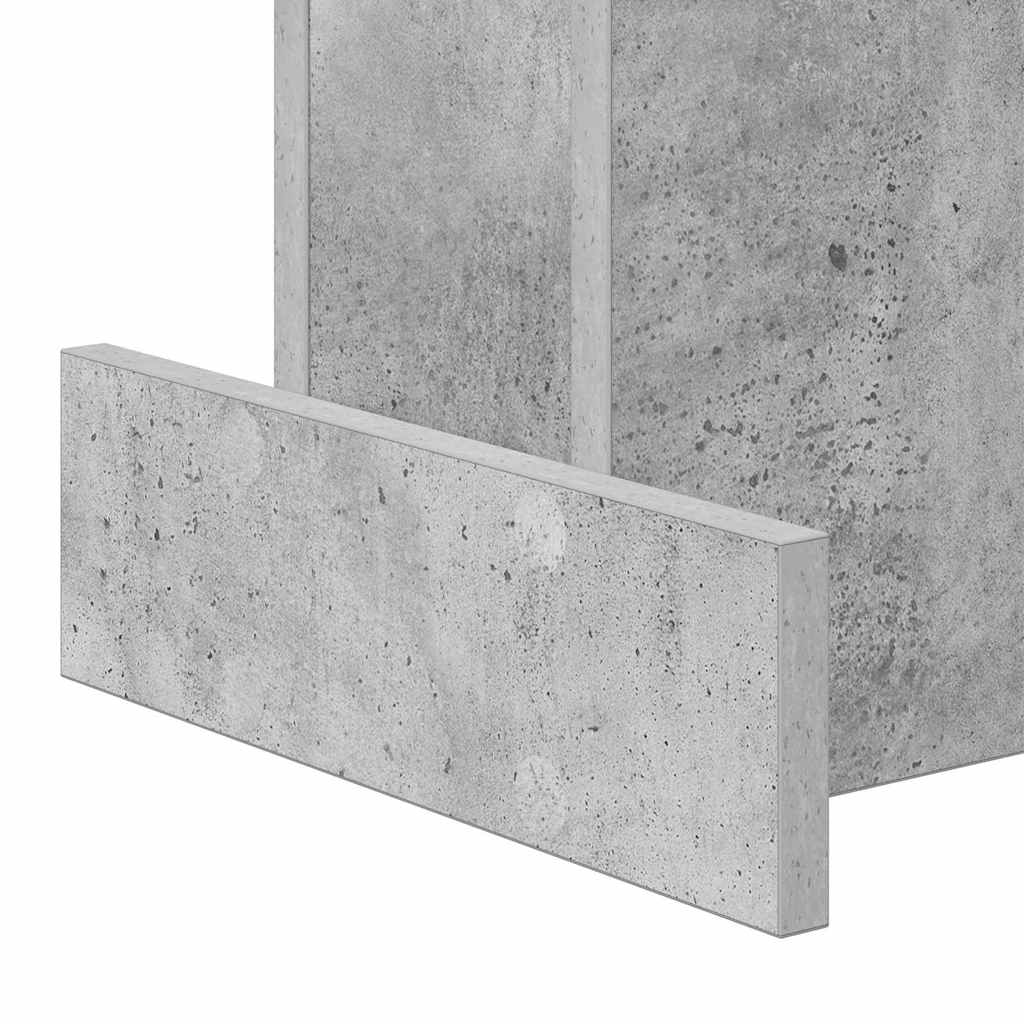 Endebord Beton Grå 35,5 x 35 x 40 cm Konstrueret træ