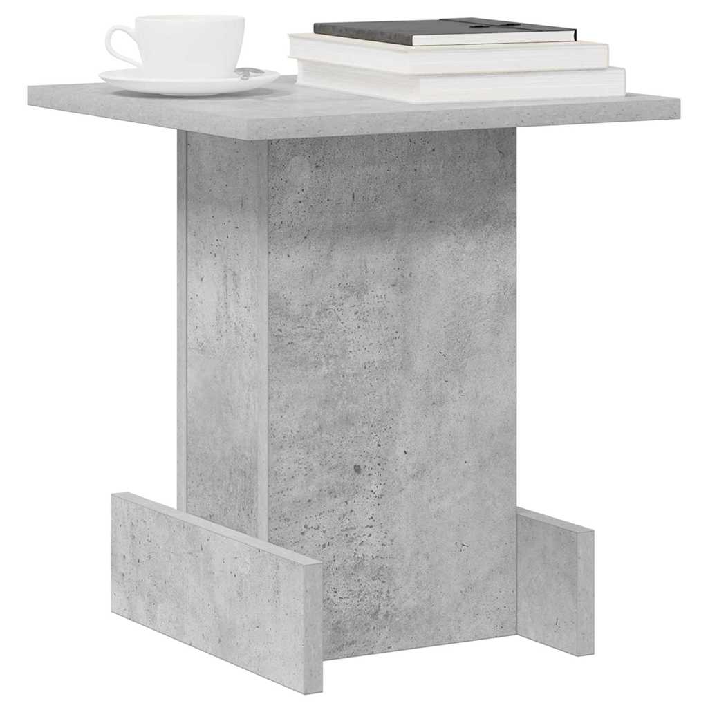 Endebord Beton Grå 35,5 x 35 x 40 cm Konstrueret træ