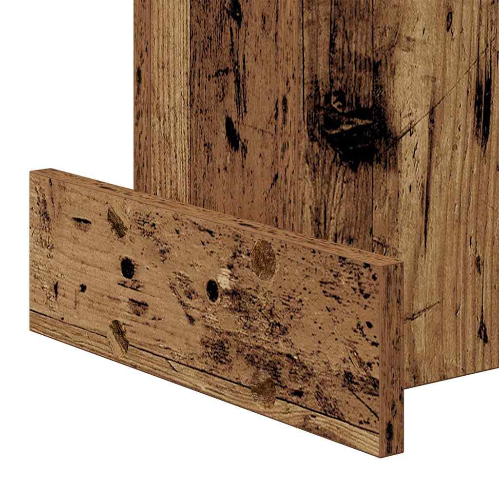 Endebord Gammelt træ 35,5 x 35 x 40 cm Konstrueret træ