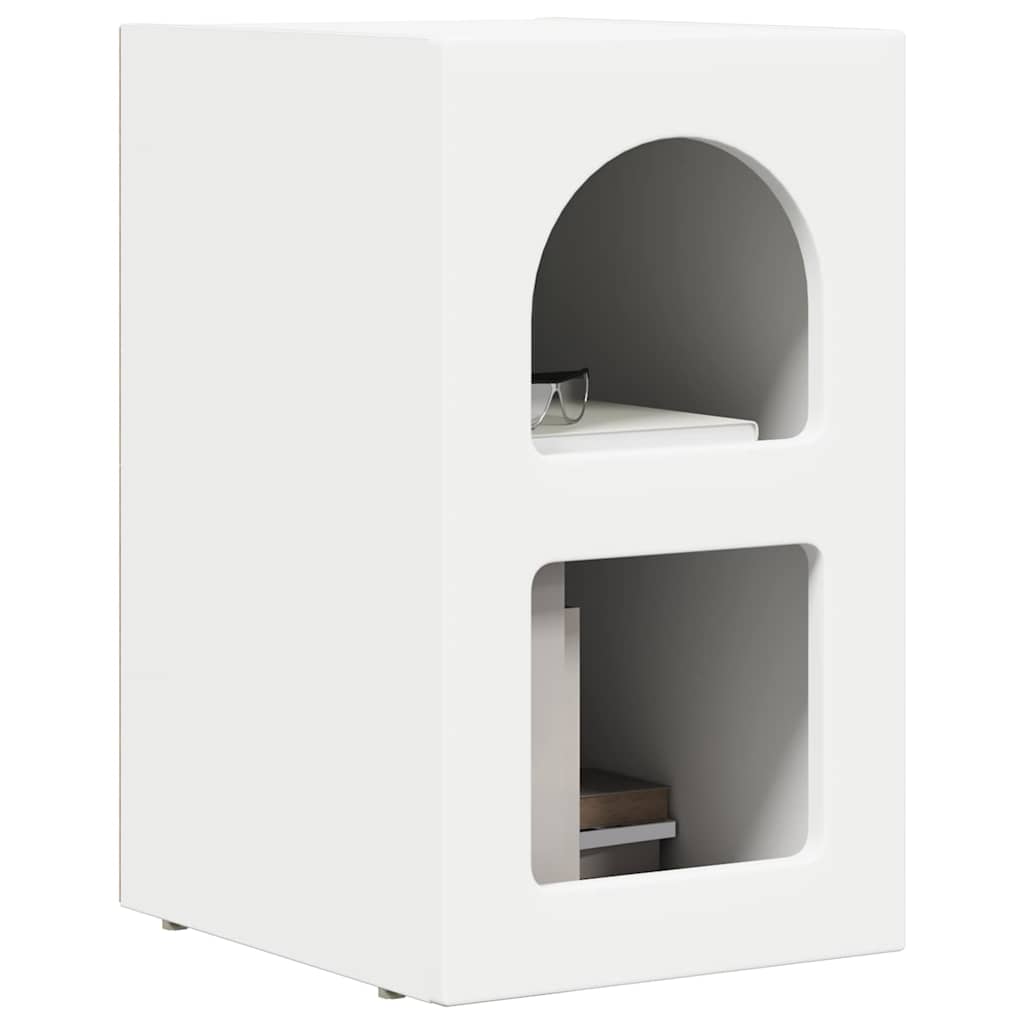 Sengebord ELST Hvid 29,5 x 33,5 x 50 cm Konstrueret træ
