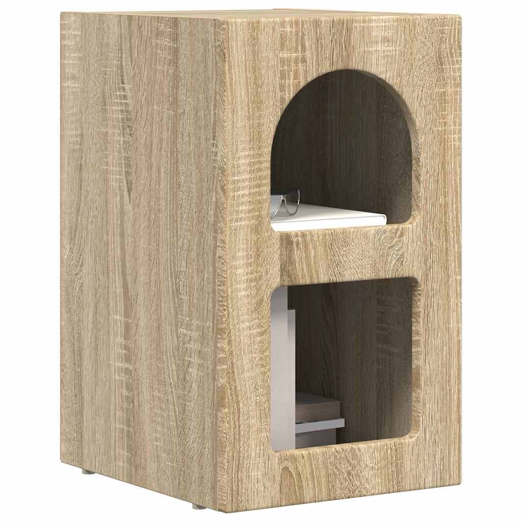 Sengebord ELST Sonoma eg 29,5 x 33,5 x 50 cm Konstrueret træ